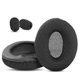 DowiTech Cuscini di ricambio traspiranti e resistenti compatibili con cuffie Sennheiser SC 165 USB/SC 160/SC 130/SC 135 USB, copertura degli auricolari in tessuto mesh e schiuma memory foam.