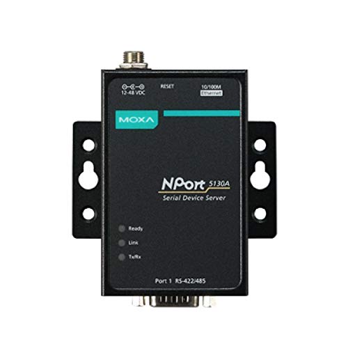 Serveur de ports série Moxa NPort 5130A - INPUT_OUTPUT_CARD - Compatible avec Imprimante, Ordinateur personnel, Ordinateur portable, Routeur - Windows, macOS, Linux