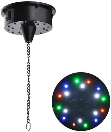 LASHOP 6RPM Electric 18 LEDs Motor for Mirror Disco Ball Rotating