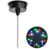LASHOP 6RPM Electric 18 LEDs Motor for Mirror Disco Ball Rotating