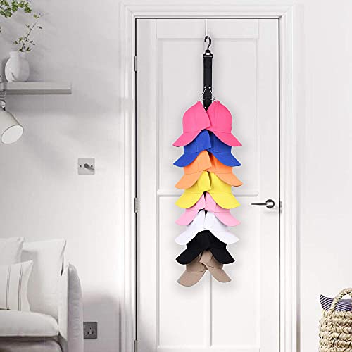 Levoshua Closet Hanging Cap Organizer, 16 Baseball Cap Rack, Closet Hook Cap Holder Hat Storage Organizer - Keep Hats Cleaner Than A Hat Rack (1 Pack) #TOP5