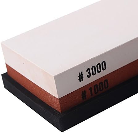 Miniatura 3 de HiCollie cuchillo de cocina afilado piedra afilador de piedra profesional de doble cara muela todo con soporte de goma 10003000