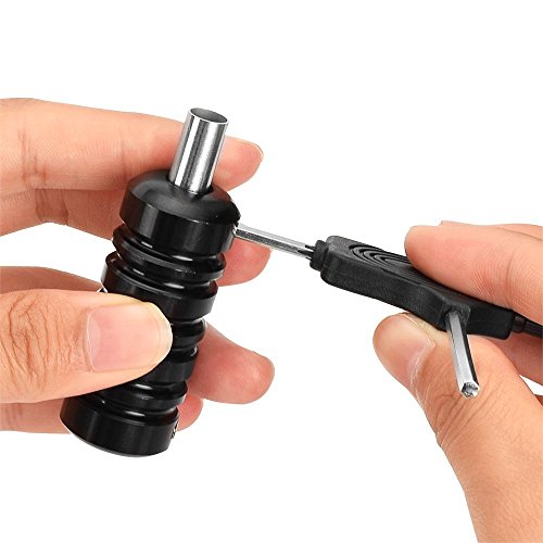 Atomus Rotary Tattoo Machine Gun Kit Professional Liner Shader Tattoo Motor Machine With Grip Tube Wrench Elastic Bandage Beginners Tattoo Kit Tattoo Supplies (Black) #TOP5