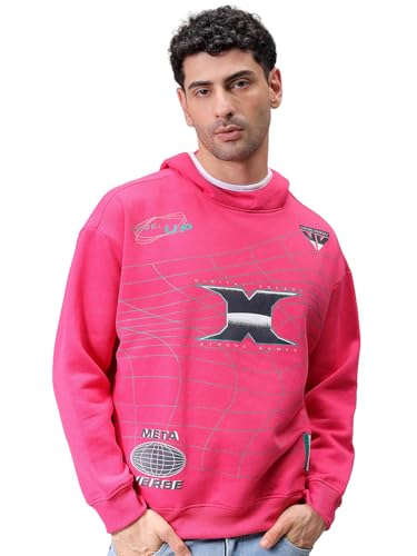 Sweat à capuche imprimé décontracté pour homme au style urbain unique