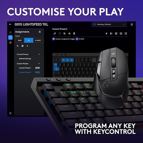 Image of Logitech G502 X Lightspeed Wireless Gaming Mouse + G515 TKL Wireless Gaming Keyboard (Tactile) Bundle: Black