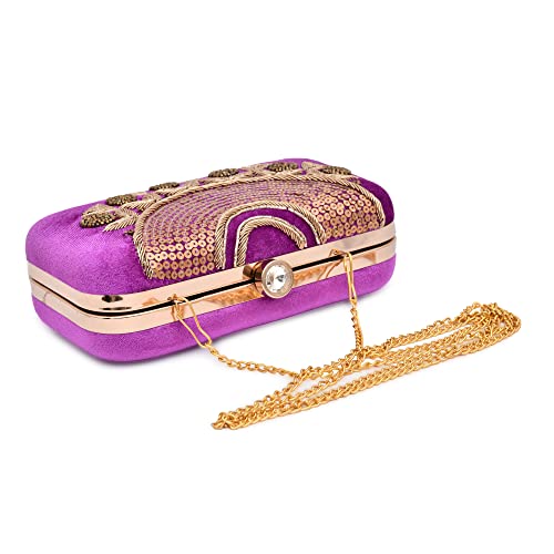 Image of For The Beautiful You Neck Embroidered Women's Clutch