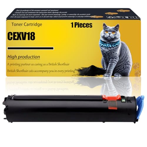 CEXV18 Toner Cartridge Compatible for Canon iR1022i iR1022iF iR1024A iR1024F iR1024i iR1024iF Printers, C-EXV18 0386B002AA Toner Cartridge Refills 9000 Pages (Black)