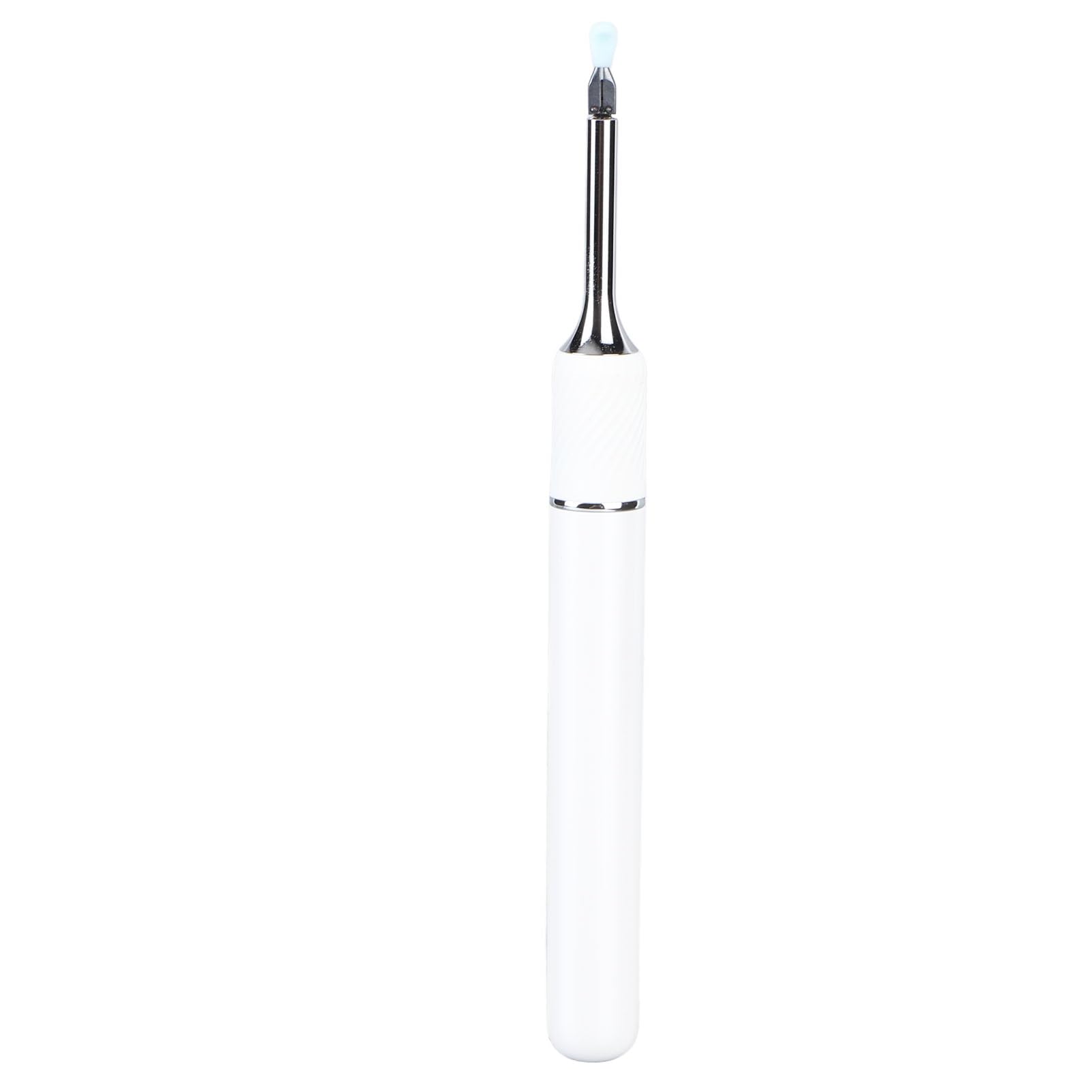 Herramienta de Eliminación de Cera de Oídos, Limpiador de Oídos con Cámara y Luz LED, Otoscopio de Cámara de Oído, Removedor de Cera de Oídos de Gran Angular de 10 MP y 360 Grados (Blanco)