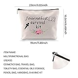 WCGXKO Journalist Survival Kit Zipper Pouch Makeup Bag Court Reporter Graduation Gift Journalism Gift (Journalist Survival)