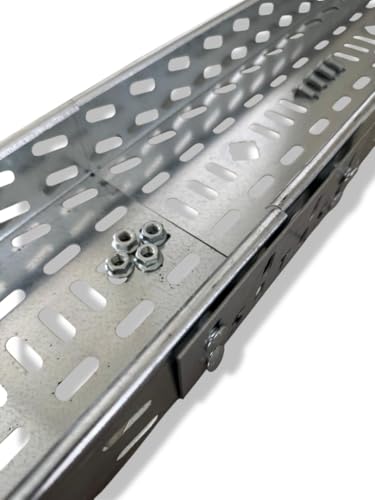 12m Kabelbahn 100x60 verzi. Kabelrinne Kabeltrasse Kabelkanal inkl.14 Verbinder