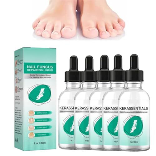 Kerassentials Toenail Fungus Treatment, Natural Kerasentials Nail Treatment Softens and Relieves the Nail, Chemical-Free and Easy to Use (5 Pcs)