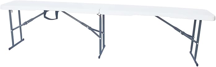 Habitat et Jardin Banc Pliant Foldy - 183 x 28 x 43 cm - Blanc