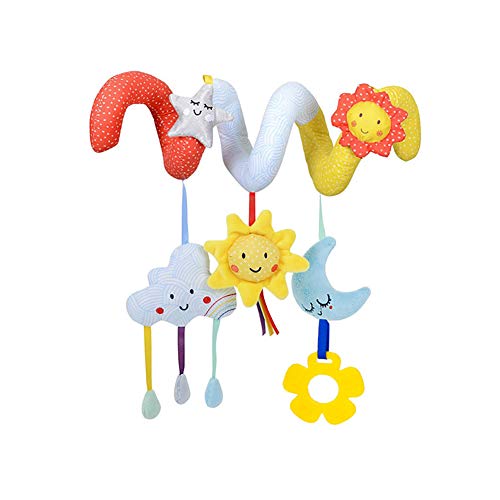 DDG EDMMS Toy Baby Cot Hanging Spiral Animals Stroller Toy