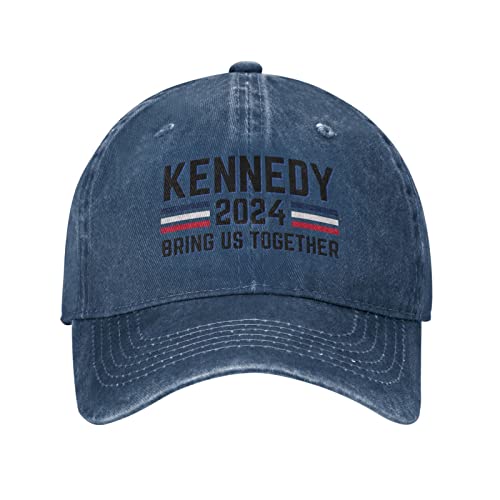 Kennedy Hat Robert Kennedy 2024 Cap Bring Us Together Kennedy for President Hat Men Women Dad Sun Baseball Trucker Cap Navy Blue