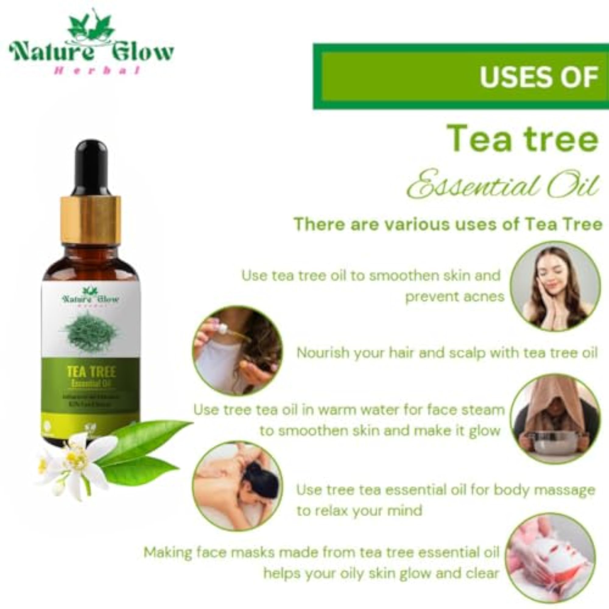 Herbal Tea Tree & Peppermint Essential Aromatherapy Pack