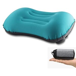 Ultralight opblaasbaar reis/campingkussen, handmatige druk, comprimeerbaar, compact, opblaasbaar, comfortabel…