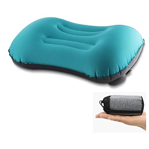 Almohada Hinchable, Almohada Camping, Almohada de Viaje Inflable, Almohada Inflable Ultraligera, Adecuado para para Camping, Playa, Viajes, Montañismo & Avión