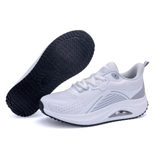 Image of Gyeice Women's Walking Shoes Arch Support Orthotic Breathable Tennis Sneakers for Plantar Fasciitis Pain Relief US 5.5-11