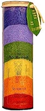 Aloha Bay Unscented Chakra Jar Rainbow Sri Yantra Candle (826792)