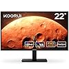 KOORUI Monitor de computadora 22 Pulgadas PC Gaming Full HD 1080P 100Hz Panel VA LCD con altavoces sincronización adaptativa (compatible con HDMI/VGA/VESA/salida de audio)