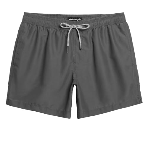 Image of maamgic Mens Swim Trunks 5 Inch with Mesh Lining, Quick Dry Mens Bathing Suit, Swim Shorts for Swimming and Beach