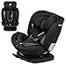 LIONELO Bastiaan i-Size Kindersitz ab Geburt 0-36 kg Isofix Top Tether 360 Grad drehbar Rückwärts Vorwärts Seitenschutz 5-Punkt-Sicherheitsgurte Dri-Seat (Schwarz Carboon)