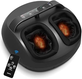 RENPHO Foot Massager Machine with Heat, Shiatsu Massager Deep Kneading Therapy, Air Compression, Relieve Foot Pain from Plantar Fasciitis, Improve Blood Circulation