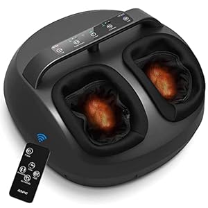 RENPHO Foot Massager with Remote and Upgraded Heat, Electric Foot Massager with Handle Design, shiatsu feet Massager for Foot Care, Great Gifts for Men and Women, Fits feet up to Size 12