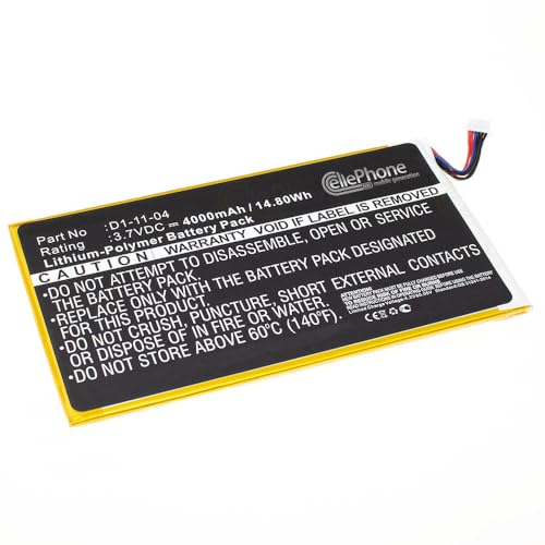 cellePhone Akku Li-Polymer kompatibel mit Kobo Vox (Ersatz für D1-11-04) - 4000mAh