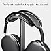 MaGrnce Headphone Stand for Airpods Max with Sleep Mode Aluminum Headphone Holder with Anti-Slip Base & Protective Leather Pad for Home/Game Room/Shop Headphone Storage/Display (Dark Grey)