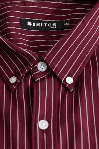 Image of SNITCH Ignazio Maroon Stripes Shirts