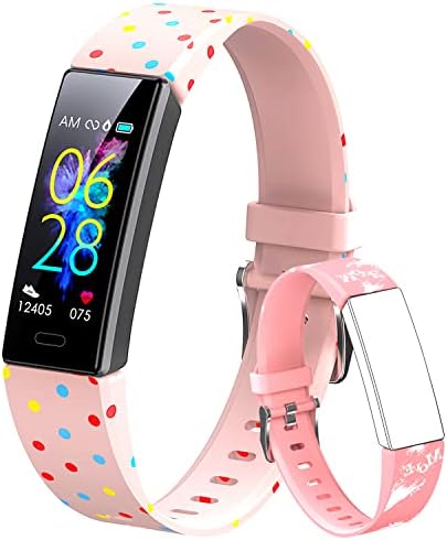 K-berho Kids Watch Fitness Tracker, Fitness Watches for Kids, Activity Tracker with Pedometers, Stopwatch, IP68 Waterproof, 11 Sport Modes Smart Watch for Kids Age 6-16 Years Old
