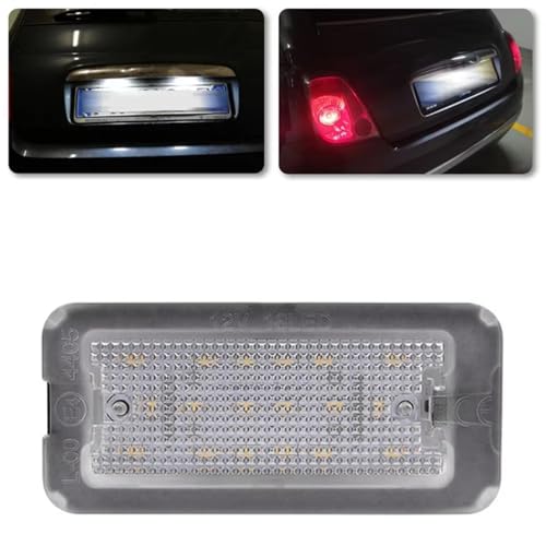 Kit de luces de matrícula trasera de alta durabilidad para Fiat 500 accesorios de automóvil 5