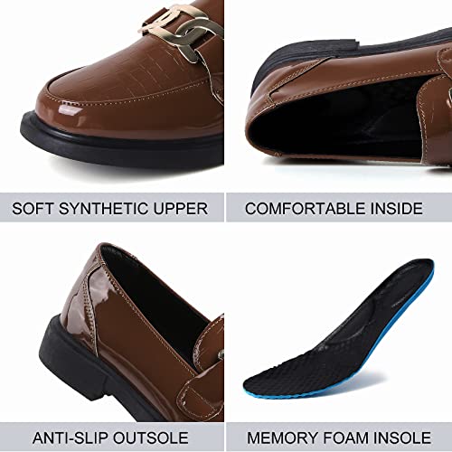 Image of VOCNTVY Loafers for Women Slip On Comfort Business Work Shoes