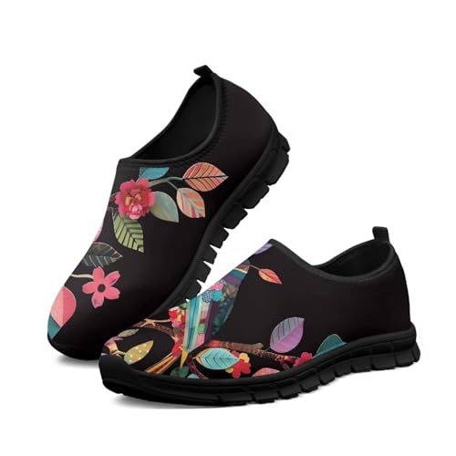 Image of Womens Casual Sneakers Art Themed Slip On Walking Shoes for Women