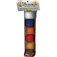 Presencia Finca Perle Cotton Size #8 Thread Sampler - Halloween Colors For Sashiko & Embroidery