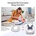 KEESLEY Baby Support Cushion for Supervised Play and Feeding Soft Infant Lounger Pillow
