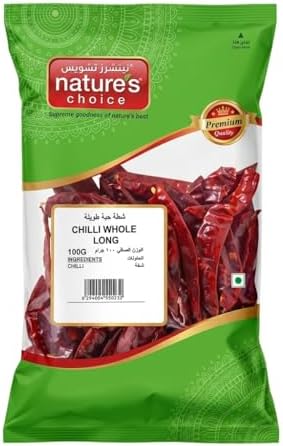 Natures Choice Chilli Whole 100g Long