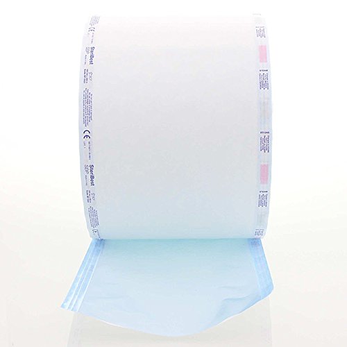 Sterilisationsrolle, Klarsichtrolle, Kosmetex Klarsichtschlauch für Autoklaven, Steri-Rolle für Sterilgut, 200 m, 25 cm