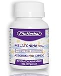 MELATONINA PURA FORTE | Integratore per Dormire | Alto Dosaggio da 1 mg | 400 Mini Compresse Facili da Deglutire |Supporto per Sonno Naturale e Ristoratore | Scorta + 13 Mesi | FitoHerbal