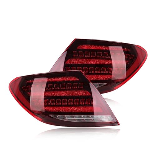 Feux arrière LED Benz W204 étanches à lentille rouge pour une visibilité accrue