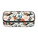 Aoojanu Flower Large Pencil Case, Pencil Pouch With Zipper Compartments Stationery Pencil Bag For Kids Teens Students School Supplies