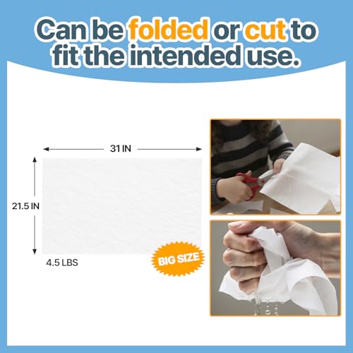 Image of T TORTO9 Non-Woven Bird Cage Liners 31 x 21.5 Inch (120 Sheets) - Absorbent, Lint-Free Disposable Cage Tray Liners for Large Bird Cages