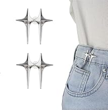 Adjustable Jeans Waist Button, Detachable Pearl Waist Buckle for Loose Pants, Skirts & Robes, Instant No-Sew Waist Tightener