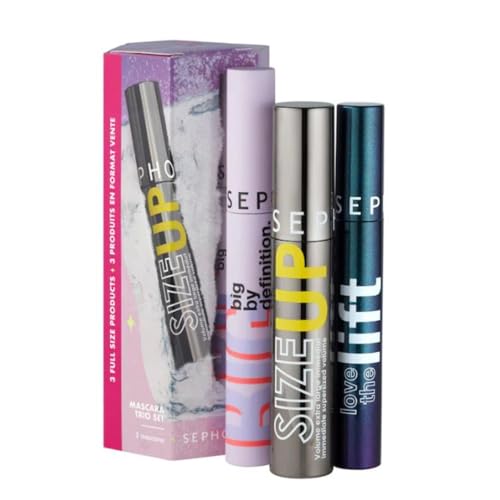 Sephora Favorites Limited Edition Mascara Trio Set - Size Up - Big By Definition - Love The Lift - Full Size