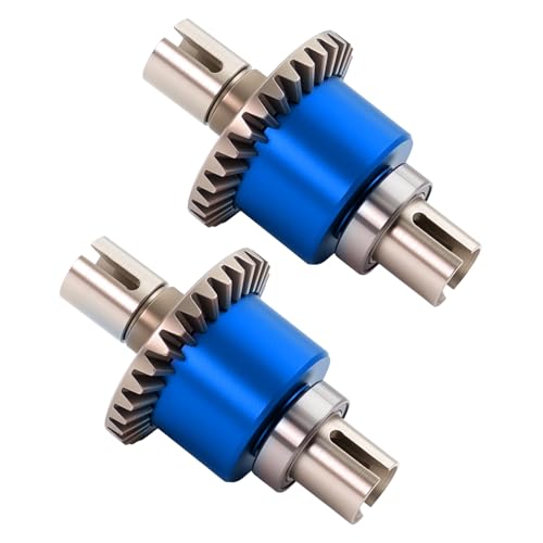 2PCS Assembled Differential Gear Upgrade for Arrma 1/14 Typhon Grom, 1/16 Mojave & 1/18 Granite Grom RC Cars (Blue)