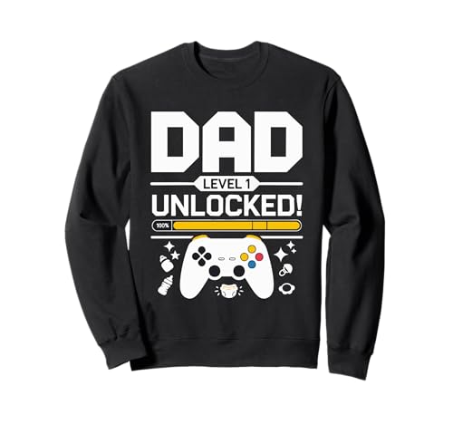 Gamer 1st Pères Day Dad Gaming Men First Year Video Games Sweatshirt