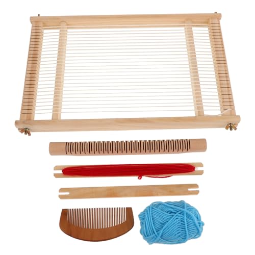 ERINGOGO Create Your Own Tapestry Wooden Weaving Loom Easy to Assemble Ideal for Beginners Boys and Girls Adults Random Color