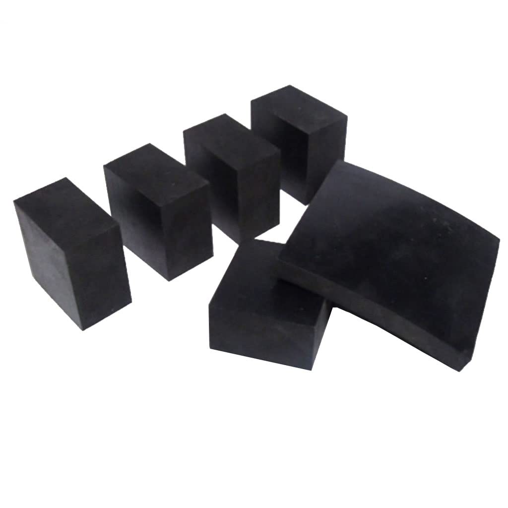 Cuscinetti antivibranti in gomma 1 pz, 50x50mm-200x200mm, 10-50mm di spessore, assorbimento degli urti antiscivolo ad alta densità for macchinari, mobili, attrezzature
