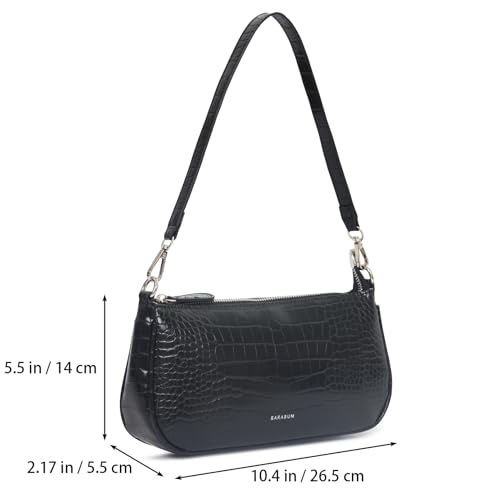 Image of Barabum Retro Classic Clutch Shoulder Tote HandBag with Zipper Closure Purse for Women